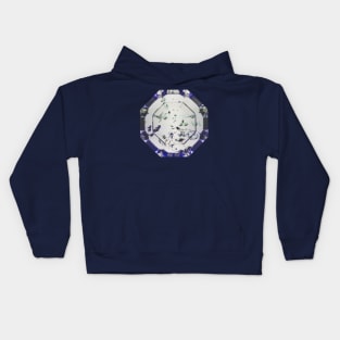 Peaceful Purple Aquarium Fish Bowl Octagon Window Kids Hoodie